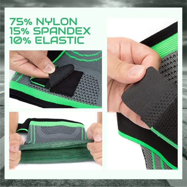 Adjustable Knee Support Band with 3D Weaving – Comfortable Protection for Men & Women During Exercise, Work, or Recovery