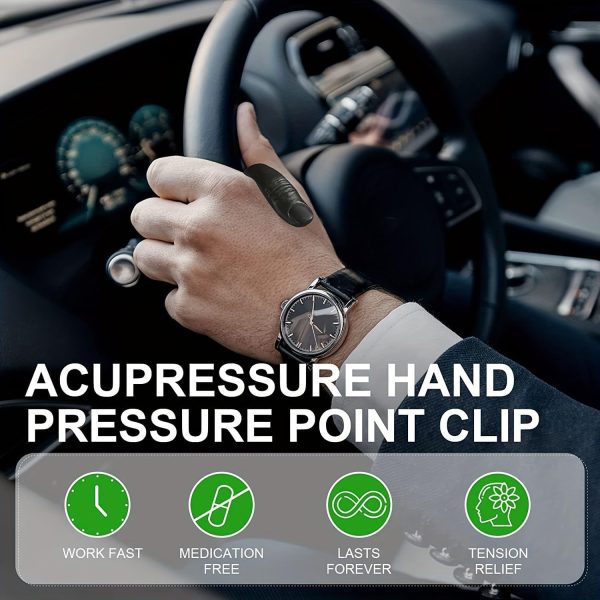 Original LI4 Acupressure Hand Clip – Natural Relief for Stress, Headaches, Tension & Migraine – 2-Piece Set