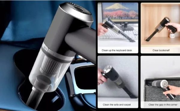 3-in-1 Powerful Cordless Handheld Vacuum Cleaner | Wet & Dry | 6000PA Suction | For Car, Sofa, Carpet & Home
